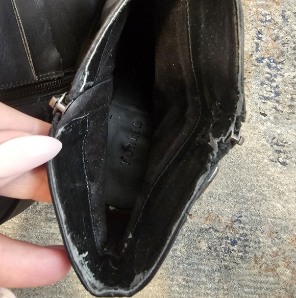 Black Ankle Boots with Buckle Detail And Chunky Heel - Picture 8 of 8